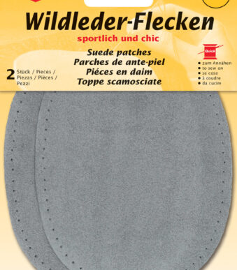 Vilt naaireparatiestukken, 100 x 125 mm, grijs