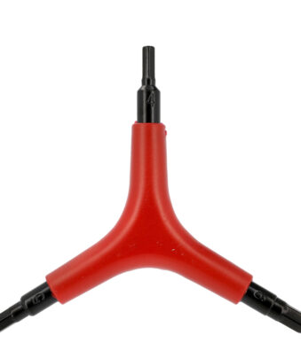 Driearmige binnenhoeksleutel met zeshoeken van 4/5/6