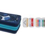 Herlitz leerlingetui TriCase 'Diepzeeblauw', 31-delig.