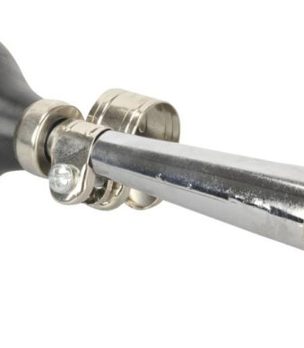 Verchroomde zilveren fietsbel