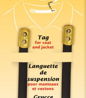 Kunstleren kapstokhaak zwart