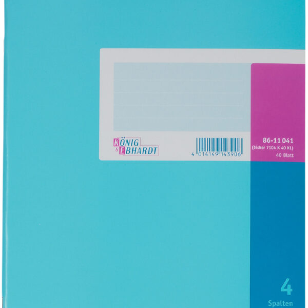 Standaard scheidingsboek A4, vierdelig, 40 vellen