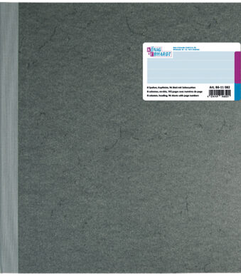 Klapboek met kolommen, 277 x 297 mm, 8 kolommen