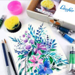 Sponsbrilhouder, rond, assorti kleuren.