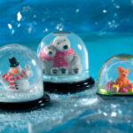 FIMO sneeuwbol, rond, diameter: 90 mm, hoogte: 75 mm.