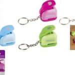 Heyda Mini Klaver Ponsmotief met Sleutelhanger