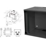 19" Wandkast SOHO, ongemonteerd, 9 HE, zwart