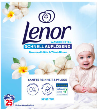 Lenor wasmiddel gevoelige huid, 1,5 kg
