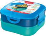 Maped broodtrommel kinderen 3-in-1, 1,4 liter, blauw