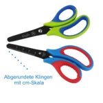 Ergonomische ambachtsschaar, lengte: 130 mm, groen/blauw