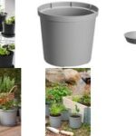 Bloempot Cultivate, diameter: 160 mm, grijs