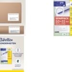 Universele etiketten, 97 x 42,3 mm, 65 vellen