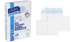 Voorbedrukte enveloppen, C6, 114 x 162 mm, wit