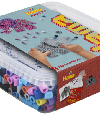 Kralenplank 'Olifant' met grote strijkkralen in doos