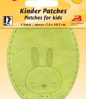 Kleihanger 'Konijn', lichtgroen, verpakt per 2