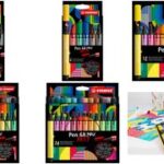 Stabilo viltstiften 68 MAX, etui met 18 kleuren ARTY.