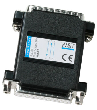 Optische isolator voor RS232 - 1 kV, 300 - 19.200 baud