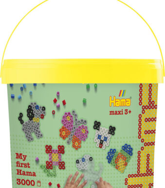 Hama kralen XL + 4 stiftplanken in emmertje