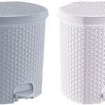 Trapklep pedaalemmer 'Tjark', 21 liter, noordse wittint.