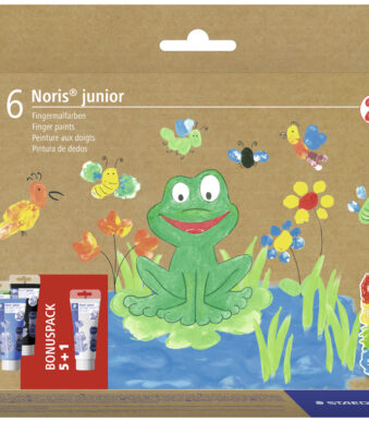 Staedtler vingerverf Noris junior, set van 6 in kartonnen etui.