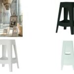 Papierstroomkruk Bellini, set van 2, zithoogte: 46 cm, wit.