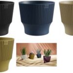 Mini-overpot, diameter: 20 cm, goudgroen