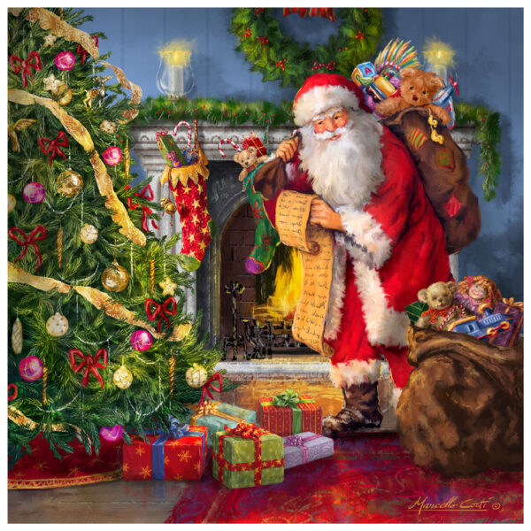 Kerstservetten 'Kerstavond'