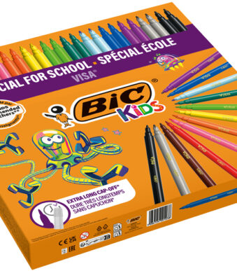 BIC KIDS Kleurvetstiften, Schoolverpakking van 144 stuks