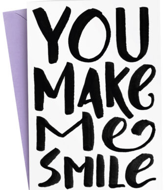 Kaart 'Jij maakt me lachen'