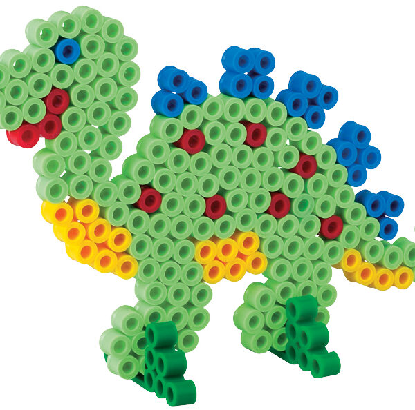 Hama Strijkkralen XL 'Dinosaurussen', op kaart.