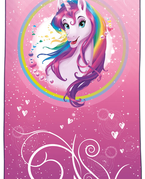 Kinderhanddoek 'Eenhoornportret', 60 x 120 cm