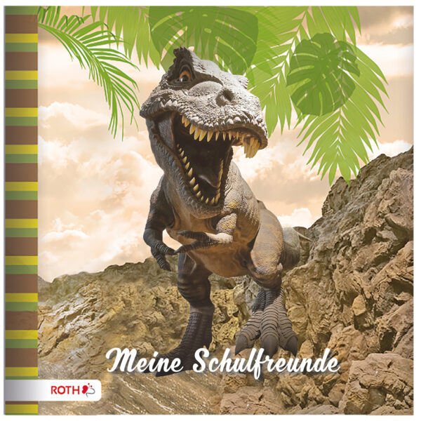 Vriendenboek 'Tyrannosaurus', 165 x 165 mm, 64 pagina's