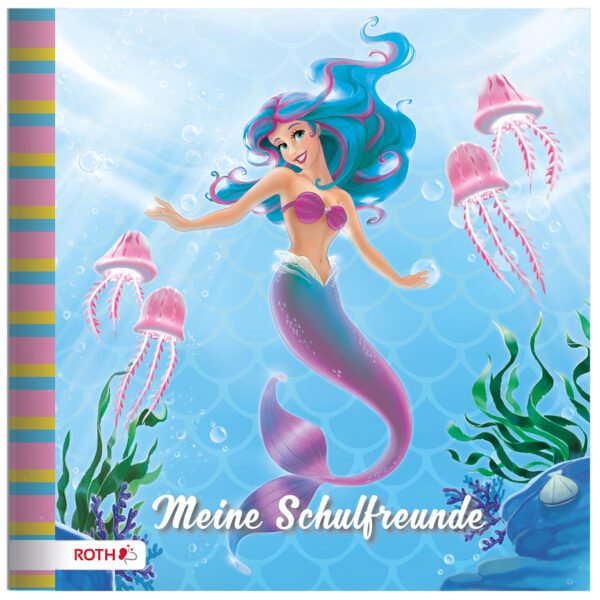Vriendenboek 'Zeemeermin', 165 x 165 mm, 64 pagina's