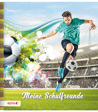 Vriendenboek 'Voetbalheld', 165 x 165 mm, 64 pagina's