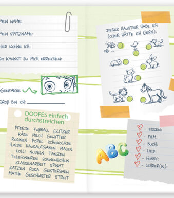 Vriendenboek 'Voetbalheld', 165 x 165 mm, 64 pagina's