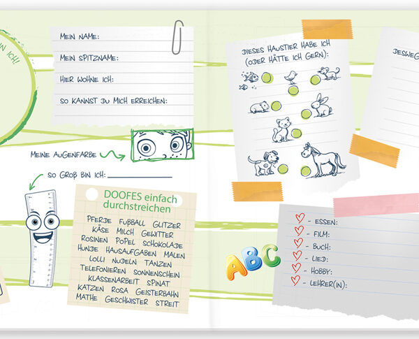 Vriendenboek 'Voetbalheld', 165 x 165 mm, 64 pagina's