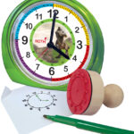 Kinder wekker & stempelen set 'Tyrannosaurus'