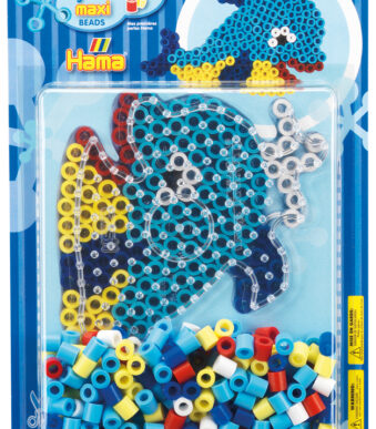 Hama grote kralenplank 'Walvis', blister-verpakt.