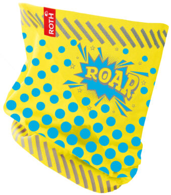 Reflecterende kinder colsjaal 'Roar', geel