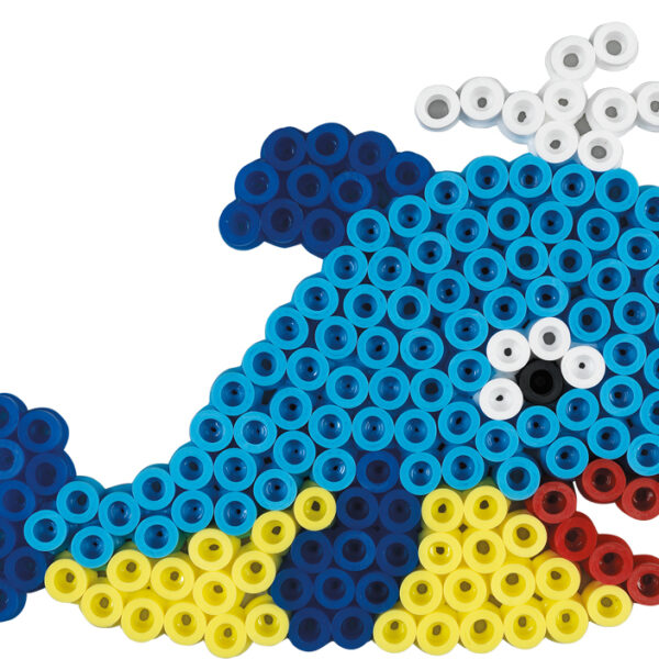 Hama grote kralenplank 'Walvis', blister-verpakt.