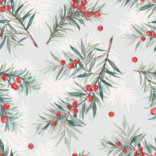 Kerst-servetten met jeneverbesmotieven