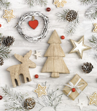 Servetten met winterprint 'Winter Potpourri'