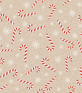 Servetten met kerststokjesmotief