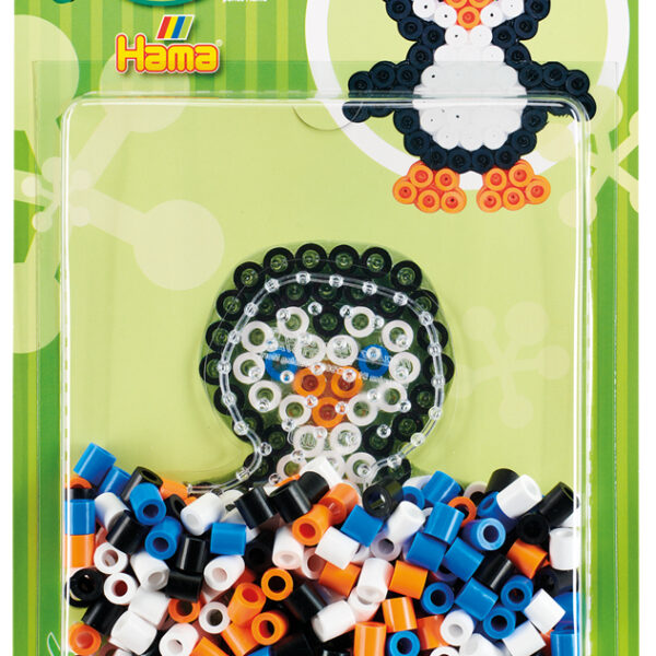 Hama strijkkralen maxi 'Pinguïn', op kaart