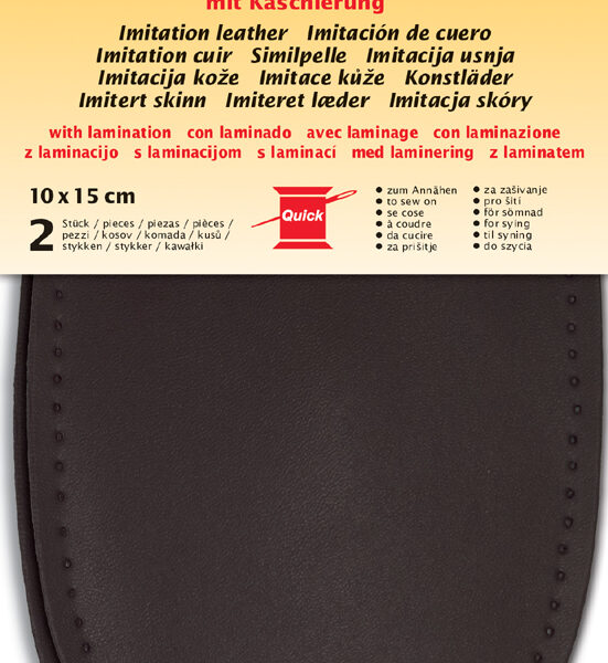 Kleiber namaak-lederafdekking, 100 x 150 mm, bruin