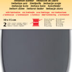 Leerimitatie met bekleding, 100 x 150 mm, grijs