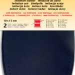 Kunst-lederbekleding met kozijnafwerking, donkerblauw, 100 x 150 mm