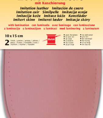 Namaaklederen met folie-coating, 100 x 150 mm, roze