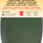 Namaak leer met afwerking, 100 x 150 mm, olijfgroen