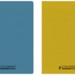 Klassiek gerecycled schrift, 170 x 220 mm, blauw